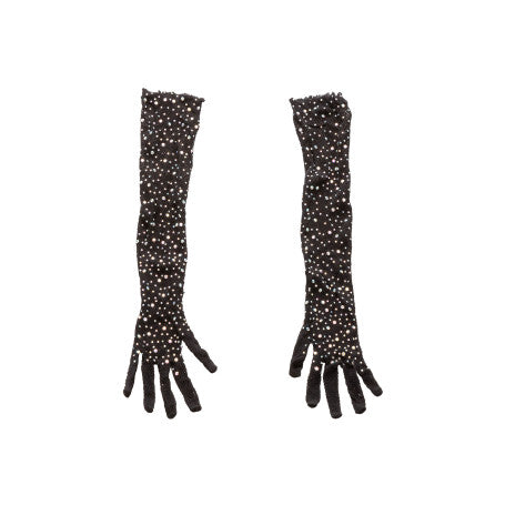 GUANTI CON BRILLANTINI FULL LENGTH GLOVES