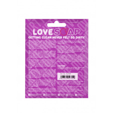 SAPONE A CUORE HEART SOAP - DIRTY LOVE - LAVENDER SCENTED