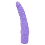 VIBRATORE VAGINALE REALISTICO PURPLE GET REAL SLIM DILDO FALLO VAGINALE ANALE VIBRANTE